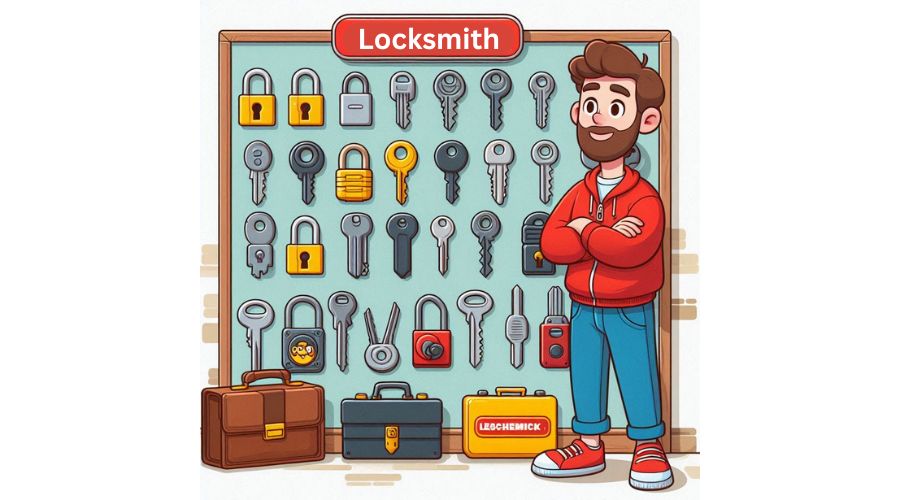 Locksmith display wall